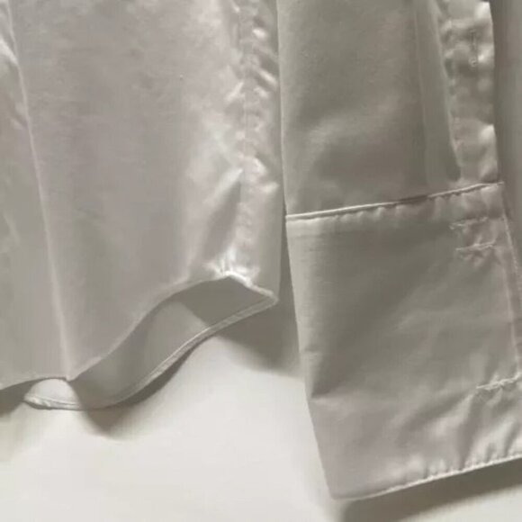 Calvin Klein Men's Infinite Wrinkle Free White Button Up Size Medium Slim Fit - Picture 5 of 13